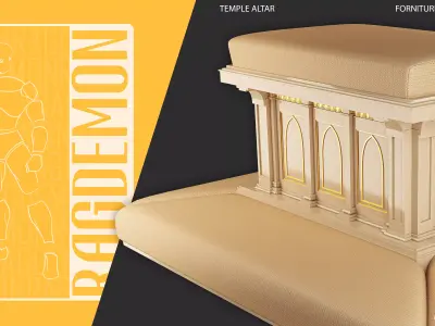 Temple Altar 3D model