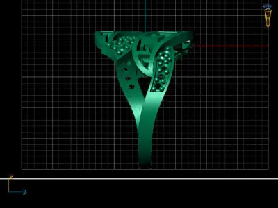 Women Ring STL Womens Ring 3d models 3D print model 3D print model shop