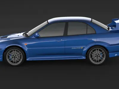 Mitsubishi Lancer Evolution 5  3D model