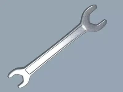 key clef Low-poly 3D model