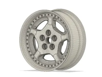 RC 12MM HEX 3 piece converted Z32 wheels with and without tires 3D print model