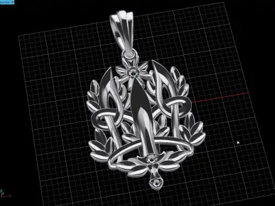 Ukrainian Trident 3D print model 13