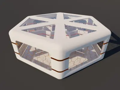Art Gallery - 01 Low-poly 3D model