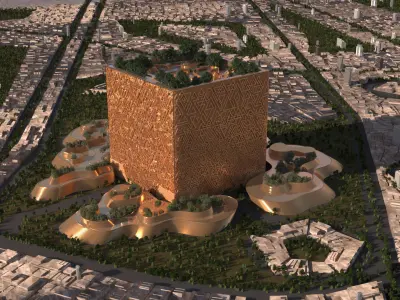 The cube saudi arabia 3D model