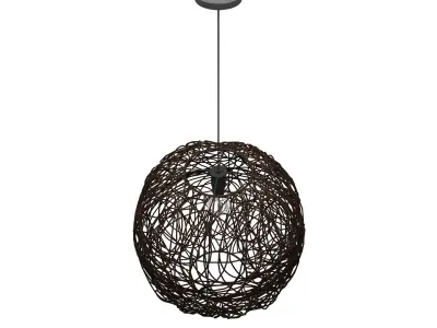 Rattan Lamp Wicker 3D model