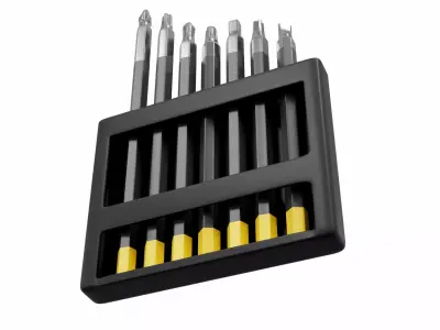 Screwdriver Bit Set 3D model