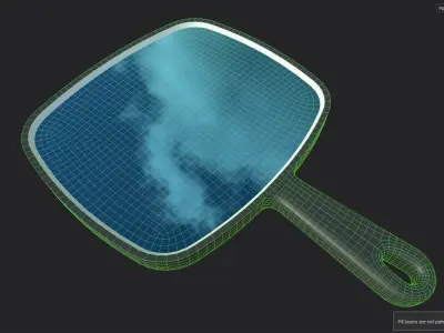 Mirror 02 Low-poly 3D model