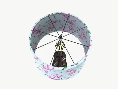 Bed Light Night Lamp Low-poly 3D model
