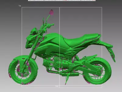 Small Sport Motorcycle  3D Scanned Model 3D model