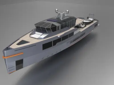 Luxury Yacht III 3D model