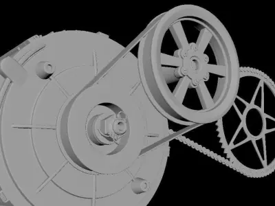 3 drive Drivetrain 3d model 3D model