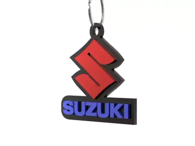 Suzuki keychain 02 3D print model