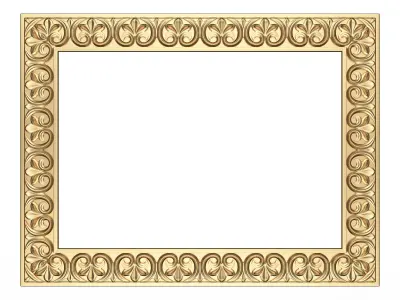 Classic Frame 027 Low-poly 3D model