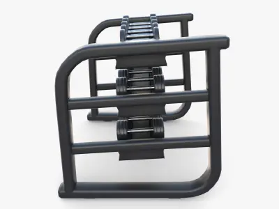 Dumbbell rack v1 3D model