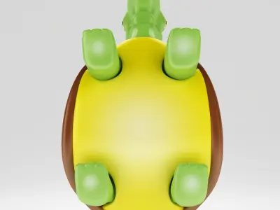 Tortoise 3d model 2 toy turtle 3D model