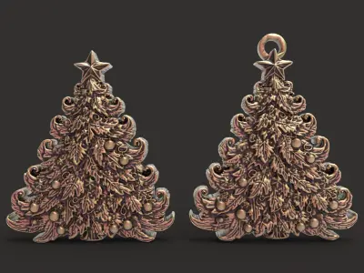 christmastree2 decor  3D print model