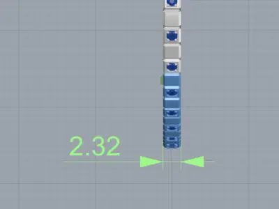 Bracelet Chopard Ice Cube with diamonds 3D print model