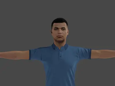 Kylian Mbappe football player 3D model