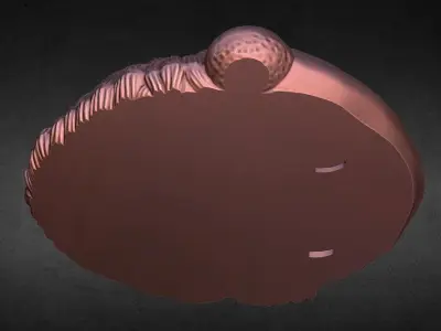 santa clause door hanger decoration 3D print model