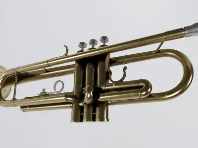 Trumpet Low-poly 3D model