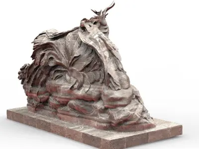 Dragon Stand abstract  3D model