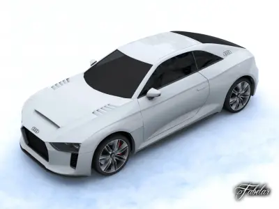 Audi Quattro concept 3D model