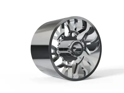 REAR forgiato Twisted Maglia-D DURO DUALLY WHEEL 3D print model