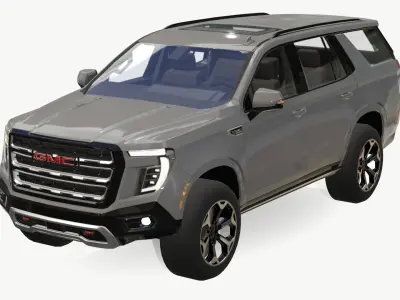 GMC Yukon 2024 2025 Low-poly 3D model