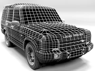 LAND ROVER DISCOVERY 2003 Low-poly 3D model