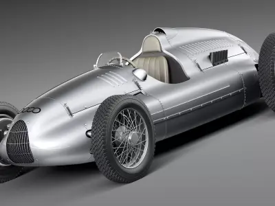 Auto Union type D 1938 3D model
