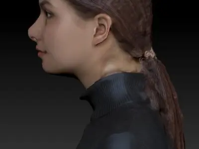 Woman casual style 37 Low-poly 3D model