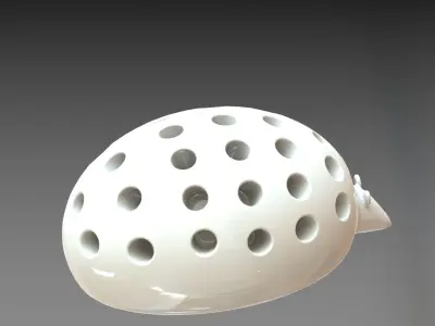 Spin-e ceramic hedgehog Free 3D model
