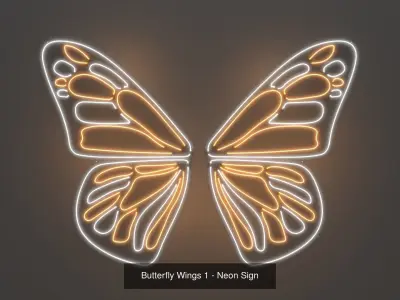 Neon Wings - 6 Pack 3D Model Collection