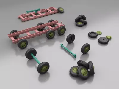 3D Printable Vehicle Main Body 3D model