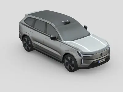 Volvo EX90 Low-poly 3D model