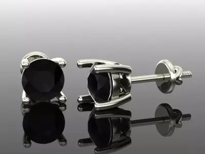 Women Diamond Earrings 3D print model