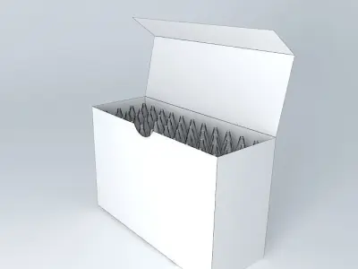 crayon box Free 3D model