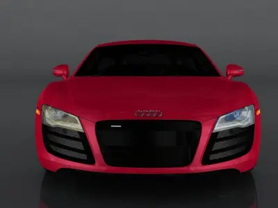 Audi R8 2008 Low-poly 3D model