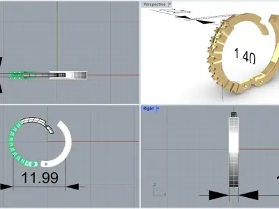 Nose Piercing 3D print model