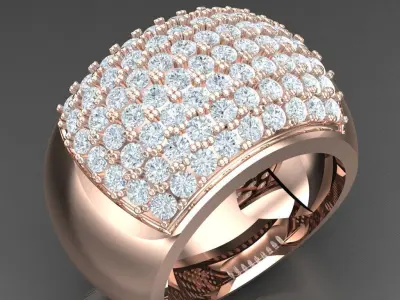 Luxury Men Rings Designs 4MR029 3D print model