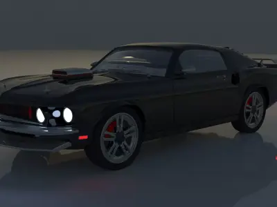 ford mustang  3D print model