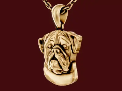 Dog Pendant lux 3D print model