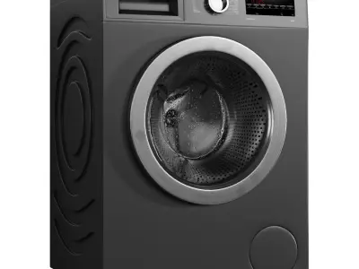 Bosch Wahing Machine Low-poly 3D model