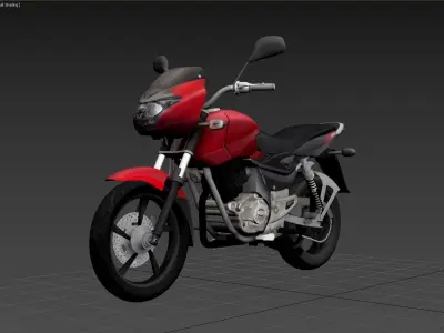 Bajaj Pulsar 150 Low-poly 3D model