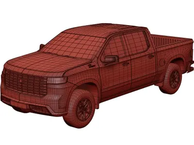 Luxury pickup truck unbranded 3D model