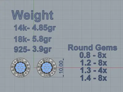 Bvlgari Earring 3D print model