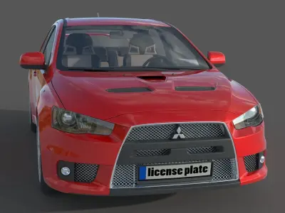 Mitsubishi Lancer Evo X 3D model