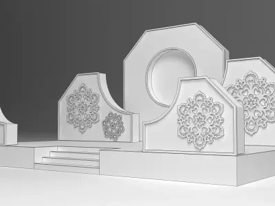 Wedding Stage 3D model