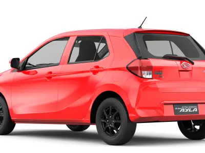Daihatsu Ayla 2023  Low-poly 3D model