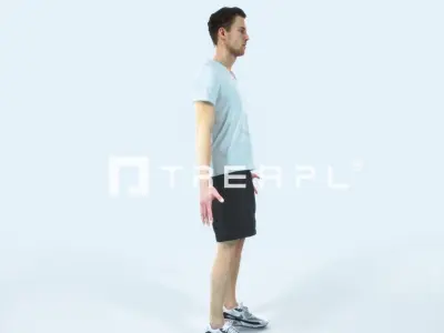 Virtue D Animated Rigged Sports Man Low-poly 3D model